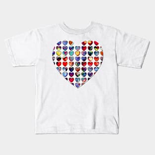 Painted Hearts Kids T-Shirt